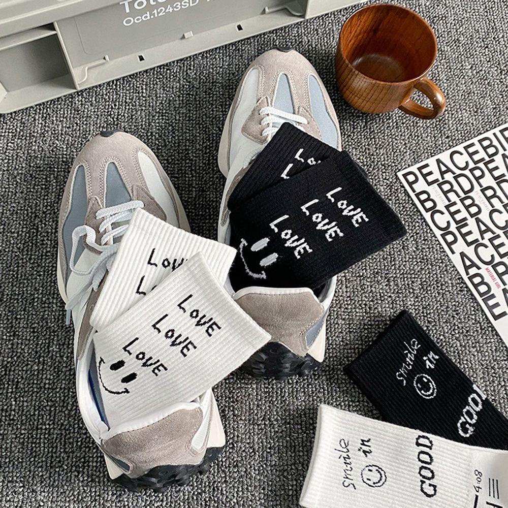 AROMA Tất In HìNh MặT CườI Dễ Thương Cho CặP Đôi