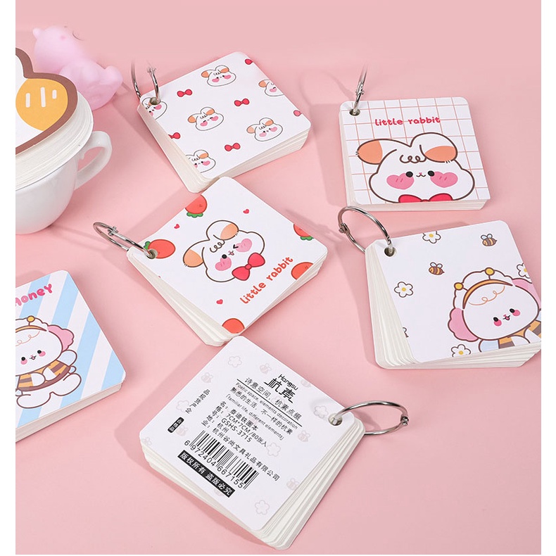 Note ghi chú cute kèm móc dễ thương LC0035