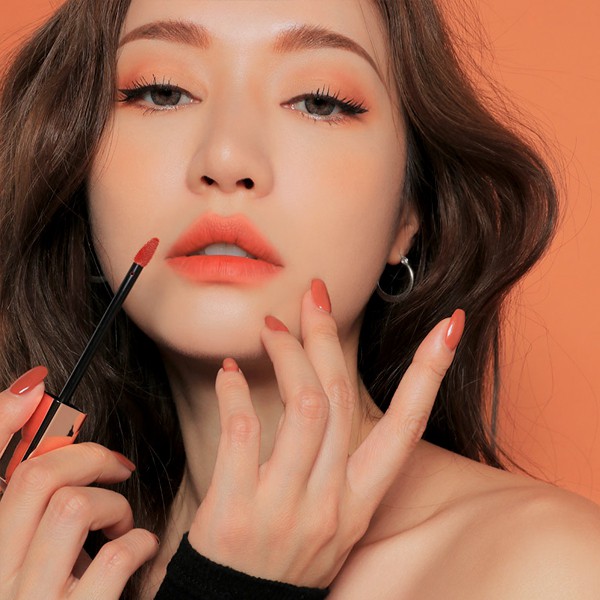 Son 3CE Cloud Lip Tint Peach Tease Màu Cam San Hô