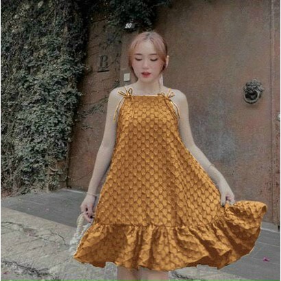 ĐẦM HOA CÚC BABYDOLL BẦU BÌ BON CHEN BG99201
