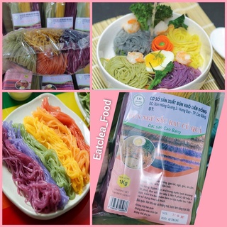 Mì bún ngũ sắc ngô/gấc/chùm ngây/gạo lứt mix 5 loại đặc sản Cao Bằng eatclean, giảm cân (1kg)