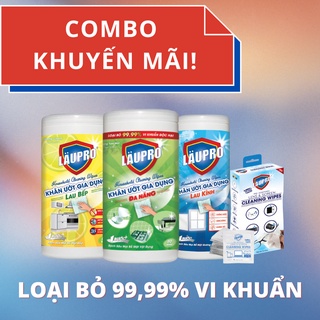 Khăn ướt đa năng, lau bếp, lau kính, lau lens | laupro|