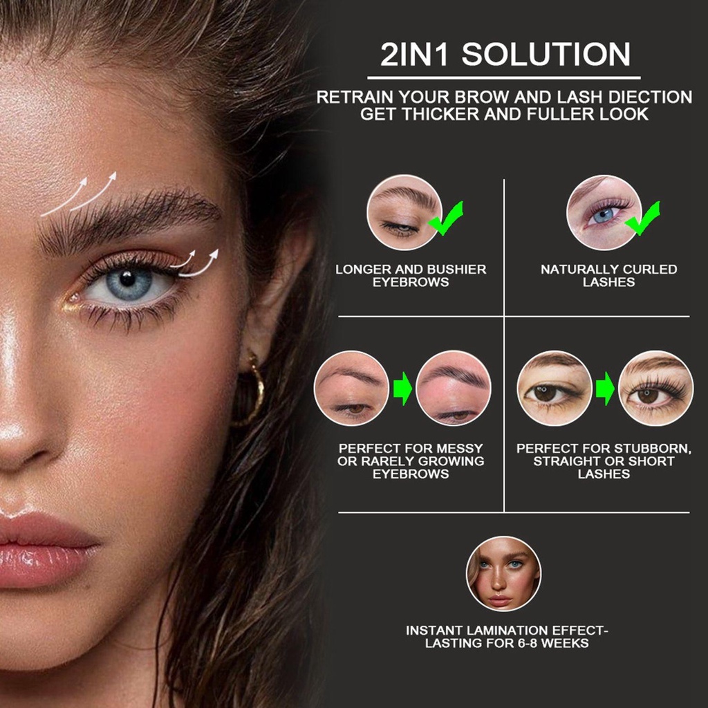 1 Bộ Dụng Cụ Nâng Lông Mày / Lông Mi Chuyên Dụng Cho Salon Làm Đẹp