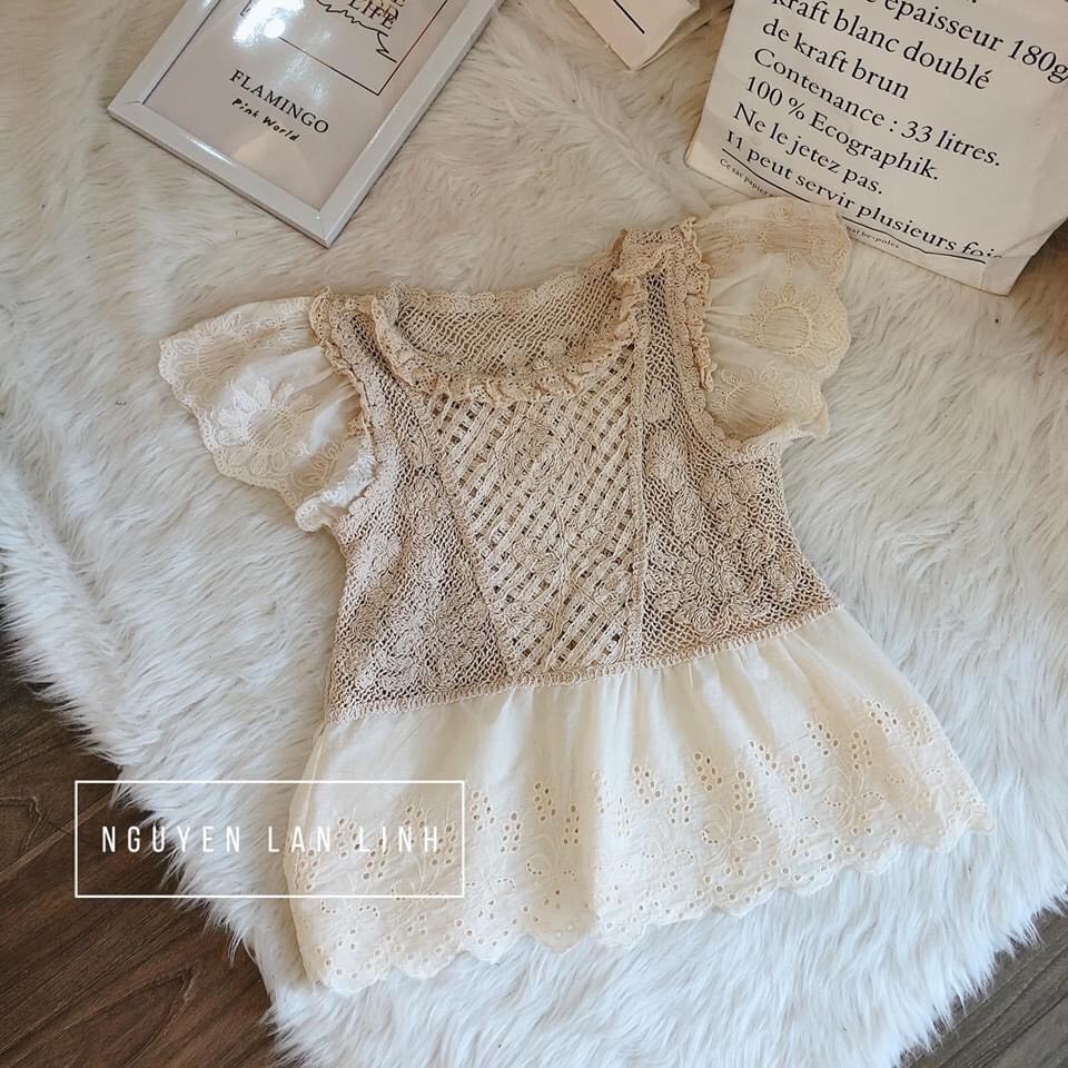 Áo Ren Tay Bồng Cổ Viền_Xưởng May Quang Anh