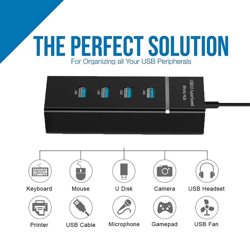 Bộ Chia 4 Cổng Usb 2.0 Tiện Dụng