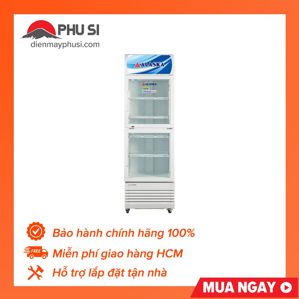 [Mã ELMS5TR giảm 5% đơn 5TR] [Chỉ giao HCM] Tủ Mát Alaska 450 Lít LC-743DB