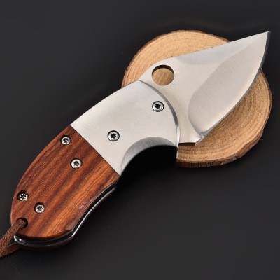 Dao phượt gấp gọn mini cao cấp ốp gỗ siêu cứng chiếc cành ghép cây HUTI KNIFE Browning D316 | WebRaoVat - webraovat.net.vn