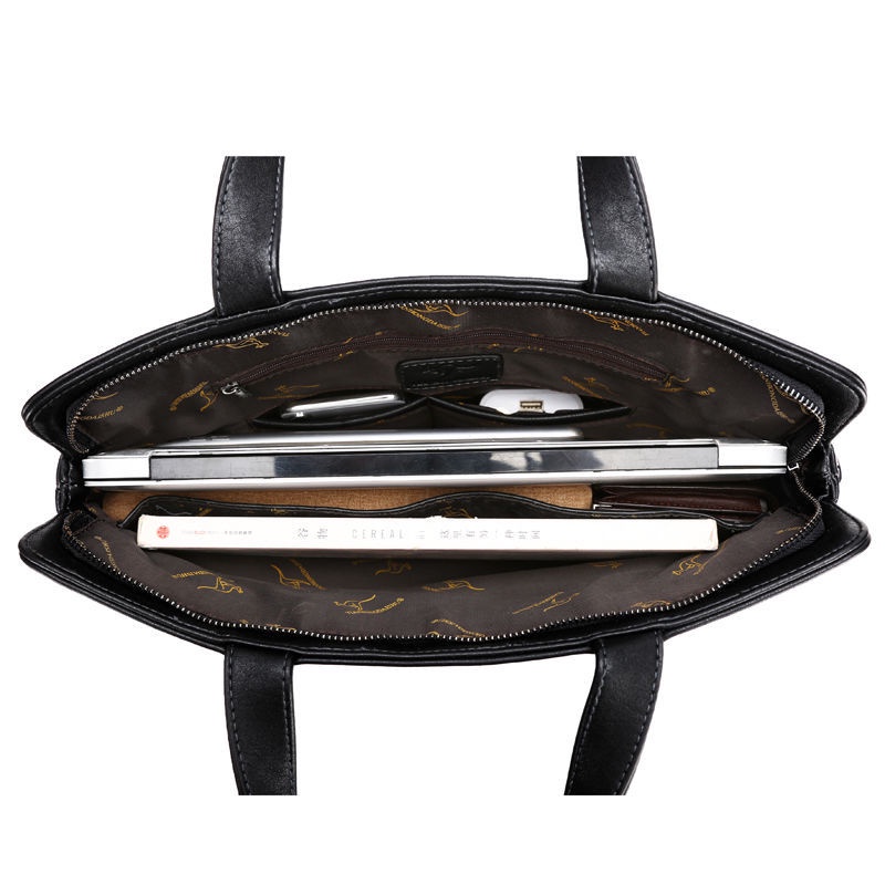 Túi xách da mềm đựng tài liệu khổ A4 chống mòn phong cách doanh nhân cho nam | BigBuy360 - bigbuy360.vn