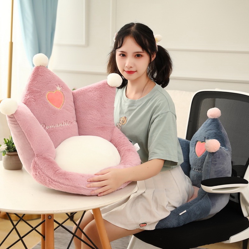 Đệm MENGNI dày dặn hình vương miện vải nhung cho văn phòng