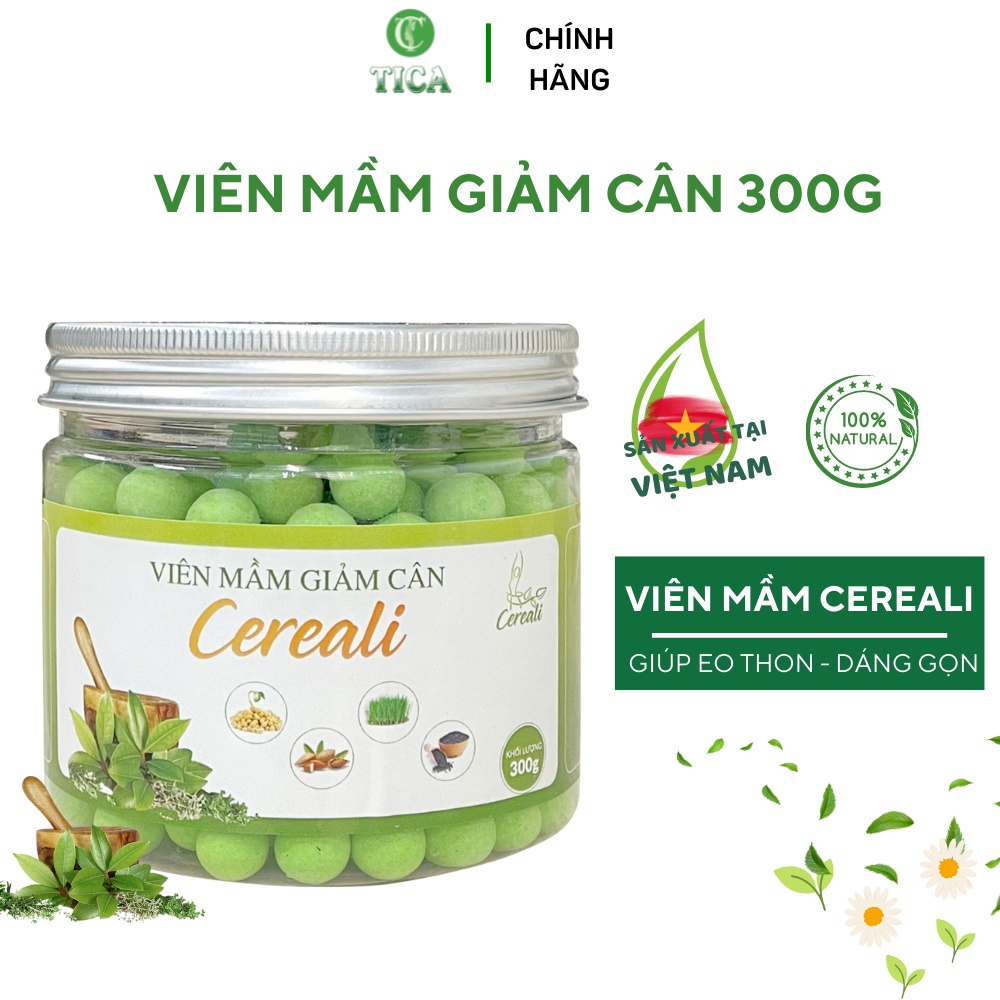 Viên mầm giảm cân Cereali hộp 300g, Giảm cân nhanh an toàn hiệu quả, tan mỡ săn chắc da, giảm cân cấp tốc