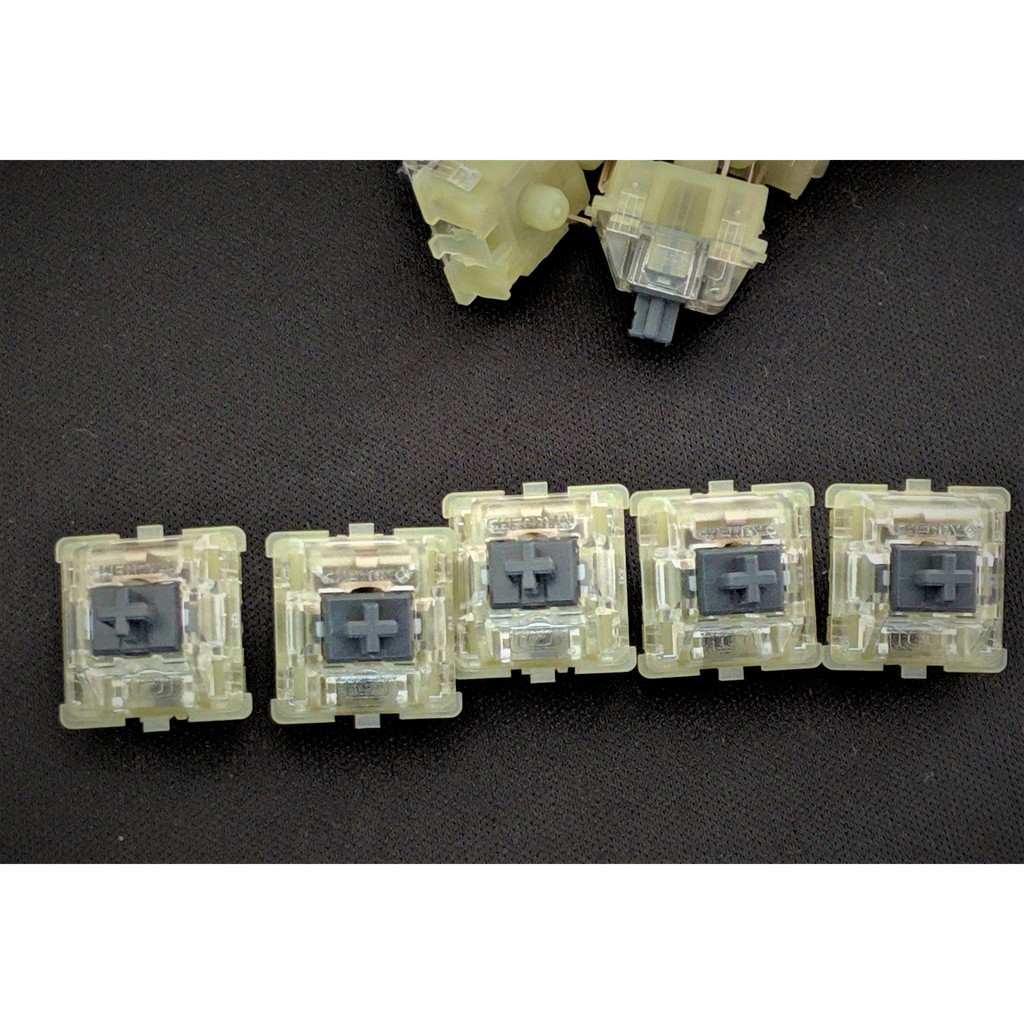 5 switch Cherry Silent Black MX RGB cho bàn phím cơ
