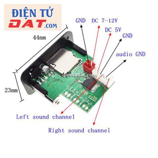 Mạch MP3 + remote  nhỏ