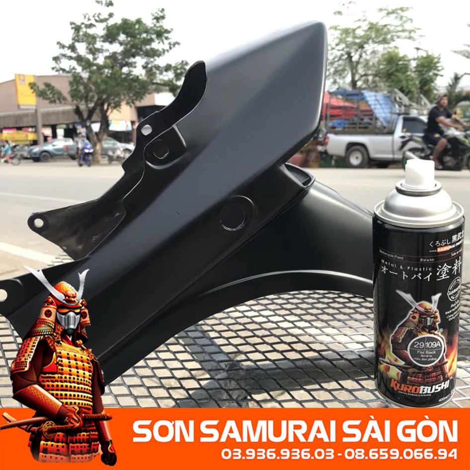 Sơn SAMURAI 109A MÀU ĐEN MỜ/ NHÁM chính hãng - SAMURAI SÀI GÒN