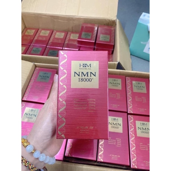 Viên Uống Bổ Sung NMN HM Medical Aishodo NMN 18000+ Nhật Bản - Hộp 90 viên