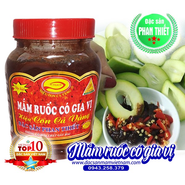 Mắm ruốc có gia vị hiệu Con Cá Vàng Phan Thiết