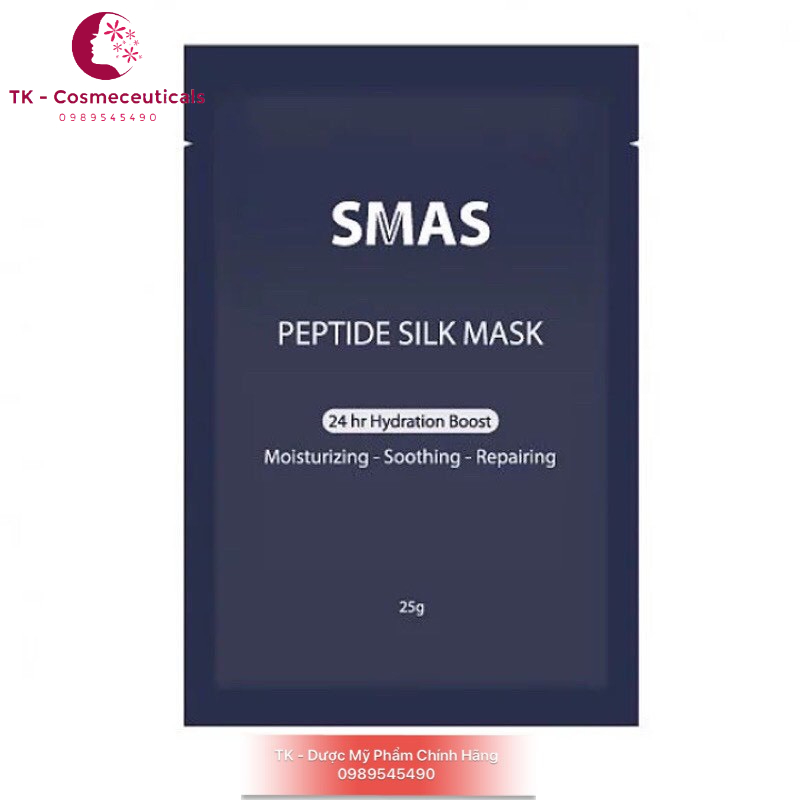 (CHÍNH HÃNG) Mặt Nạ Smas / S Mas Peptide Silk Mask Cấp Ẩm, Phục Hồi Da