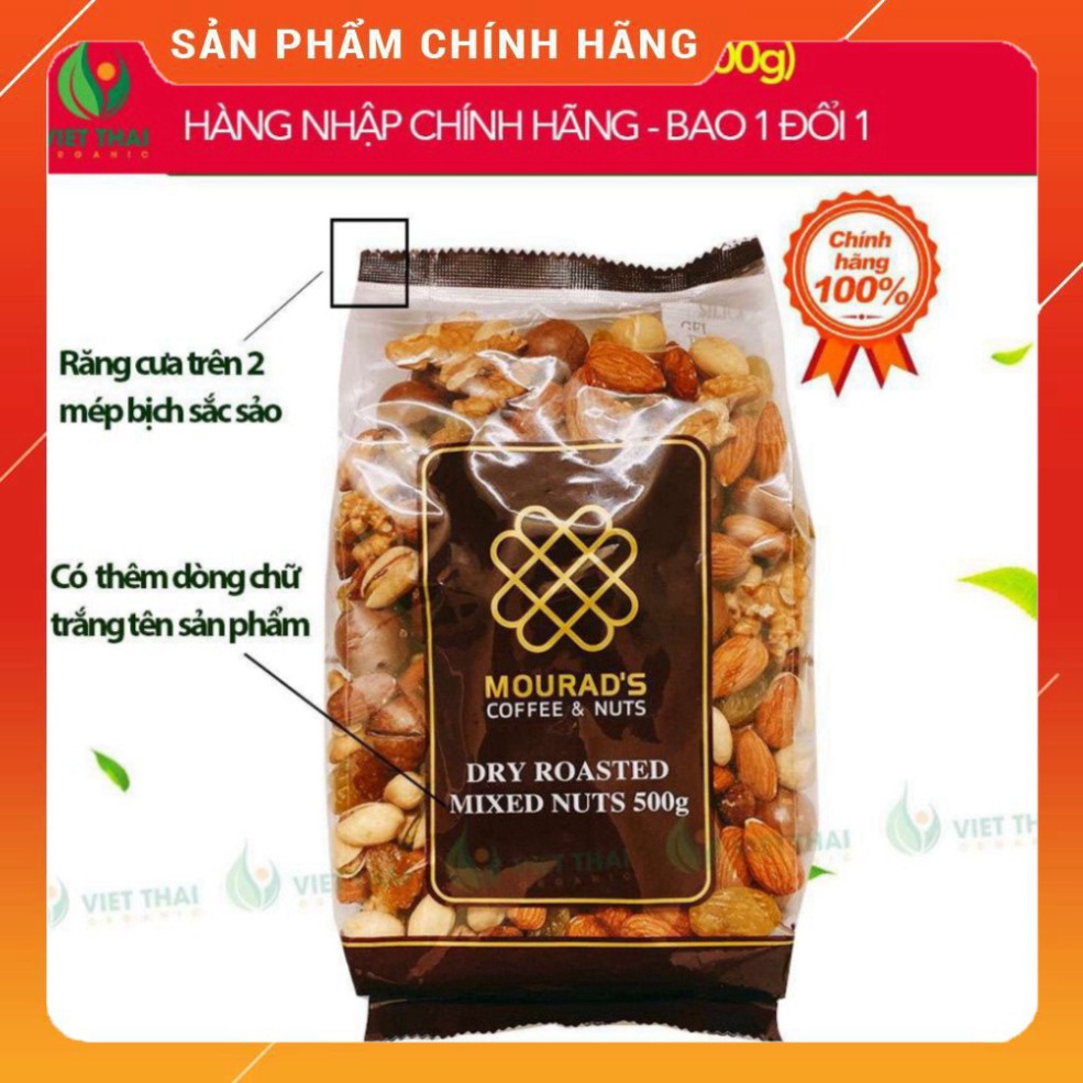 Hạt Hỗn Hợp Mix Nut Mourad Hạnh Nhân Óc Chó Macca Bí Xanh Dẻ Cười Chính Hãng FREE SHIP Hạt Mix Mourad Úc Hàng Nhập M