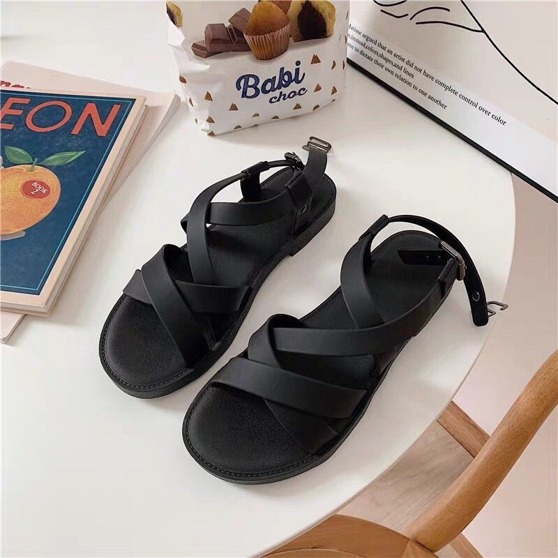 Sandal Chun Chéo Quai Nhỏ Đế Dẻo