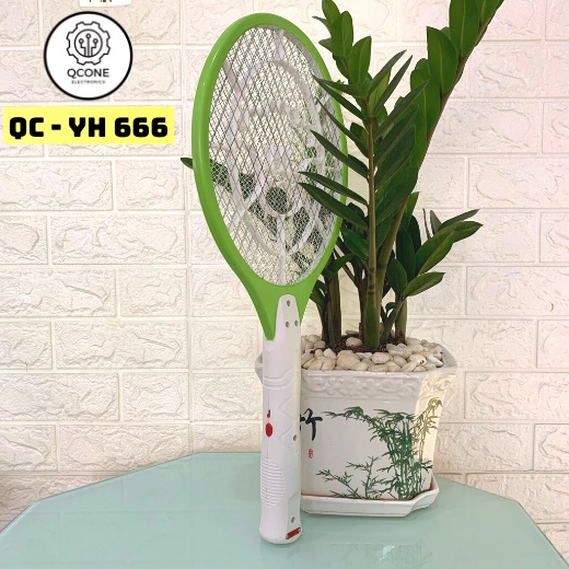 Vợt bắt muỗi chính hãng QCONE YH666 sạc điện thiết kế nhỏ gọn đơn giản
