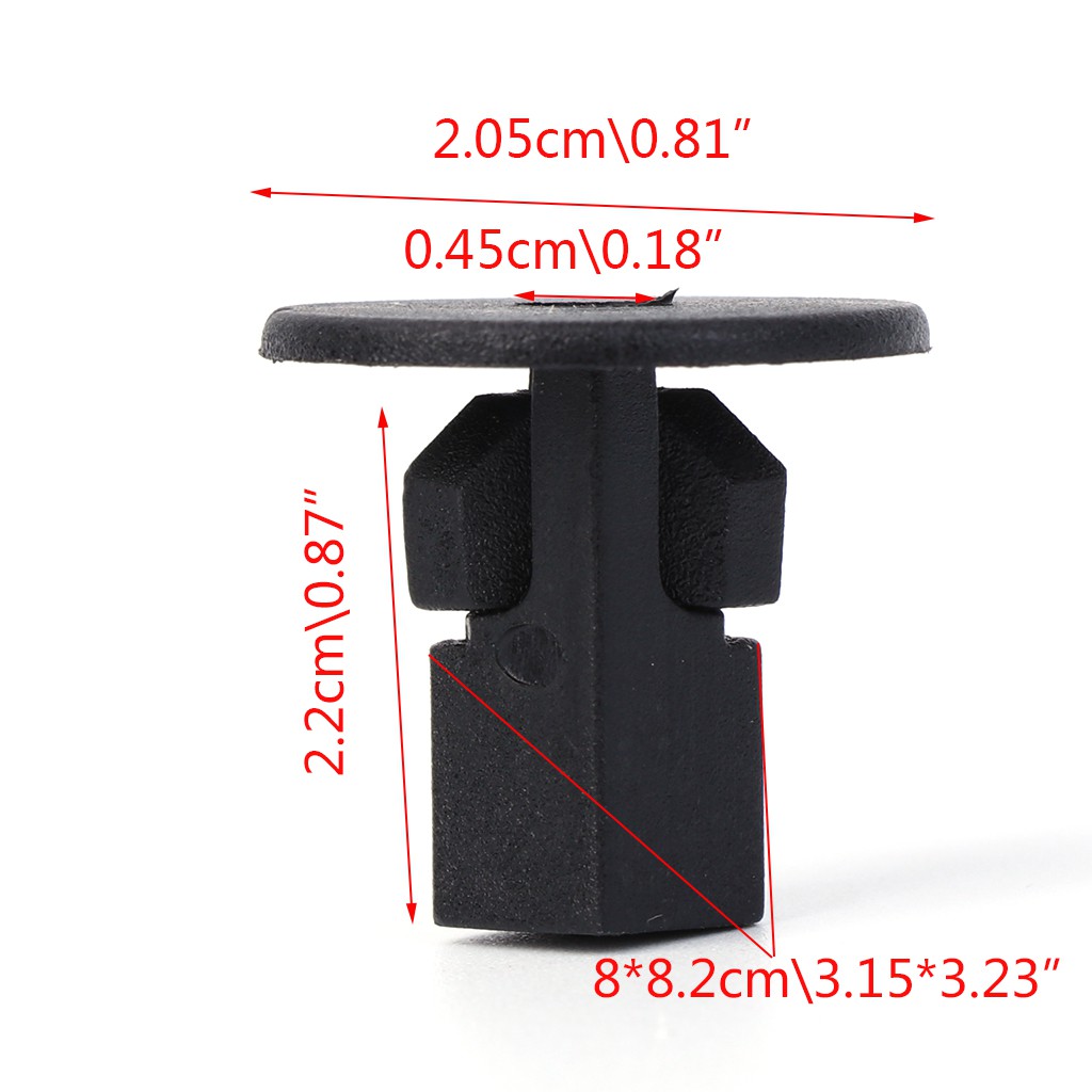 50 Đinh tán nhựa 8x8.2mm chuyên dụng dành cho xe hơi Toyota