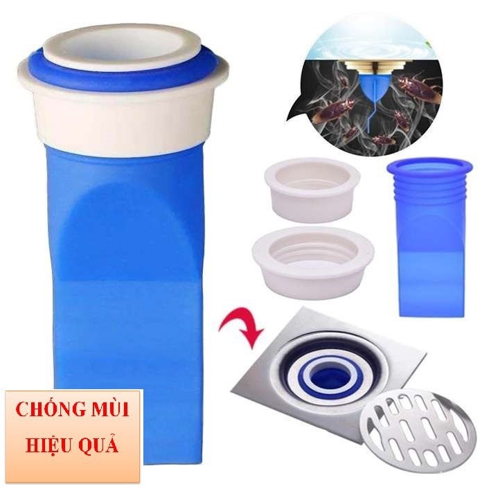 Combo 2 van Silicone ngăn mùi hôi thối cống, hố Ga thoát sàn,  bồn lavabo, rửa bát, phụ kiện nắp nút bịt silicon nhà tắm