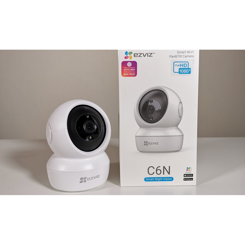 Camera IP Wifi Ezviz C6N Trong nhà 2MP 1080p, có hồng ngoại ban đêm, theo dõi chuyển động, đàm thoại 2 chiều