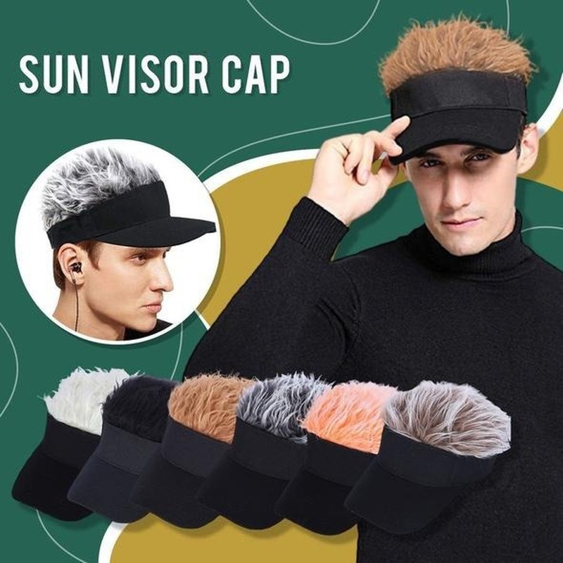 Mũ Lưỡi Trai Phối Tóc Giả Chống Nắng Tùy Chỉnh Tiện Dụng Cho Nam Và Nữ