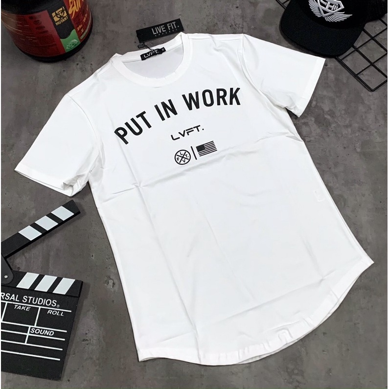 [giảm sốc]áo gym nam LIVEFIT cotton 100% form body cực chất.