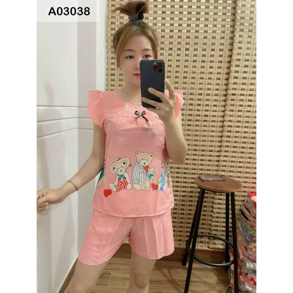 [5 mã giảm giá]Bộ Đồ Bộ Pijama Satin Mềm Cộc Dùi Freesize <55kg [ảnh thật 100%] | BigBuy360 - bigbuy360.vn