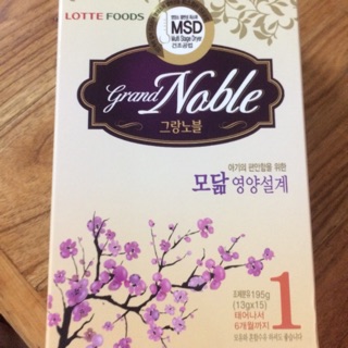 Sữa thanh Grand Noble số 1 Hàn Quốc
