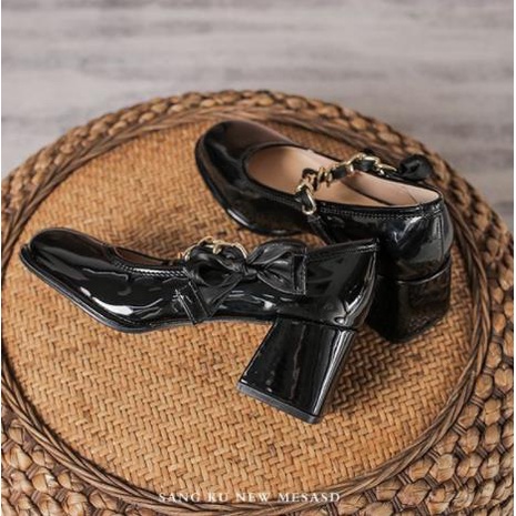 Giày Cao Gót Mary Jane Thiết Kế Mới Đế Dày 2022 Thời Trang Cho Nữ