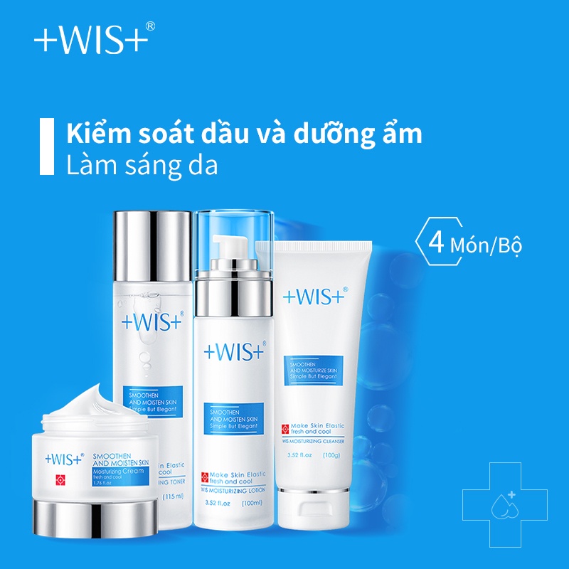 Set sản phẩm chăm sóc da WIS 4 món dưỡng ẩm cho mọi loại da