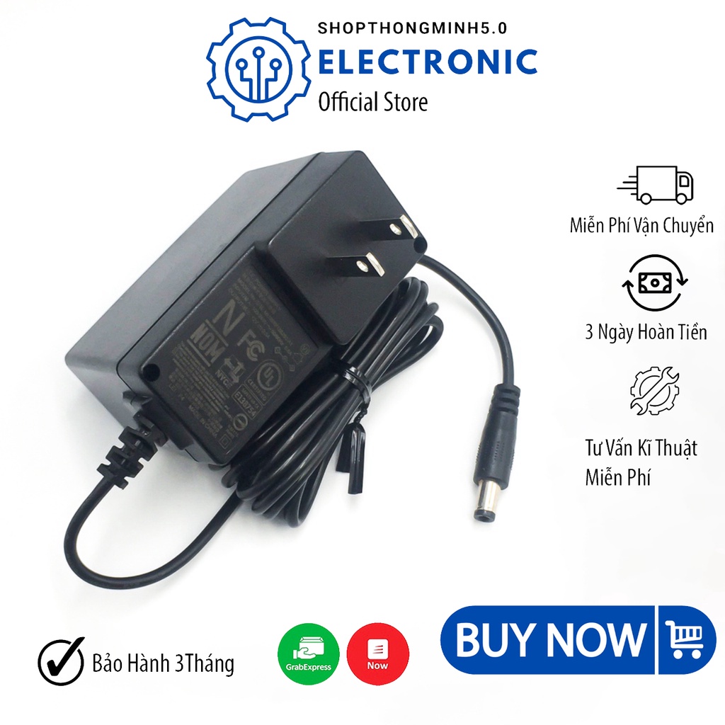 Nguồn 12V2.5A 5.5x2.5MM Chính Hãng MU30AY120250-A1Adapter 12V nguồn an toàn