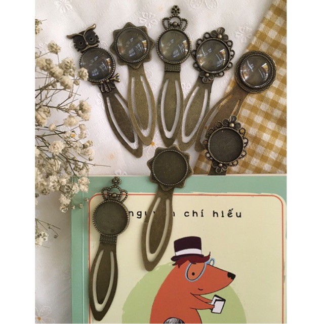 Bookmark retro (kẹp sách) tròn 2cm