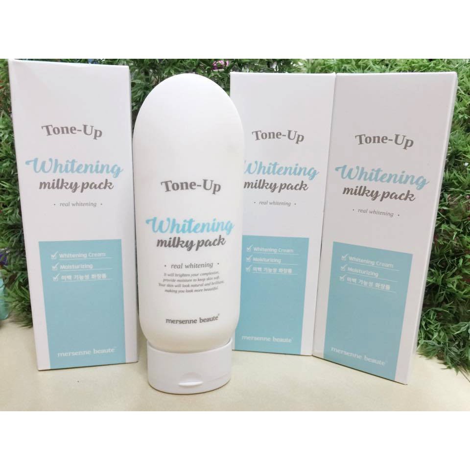 [ CHÍNH HÃNG  ] Kem Dưỡng Trắng Da BODY TONE UP WHITENING MILKY PACK MERSENNE BEAUTE 200ml