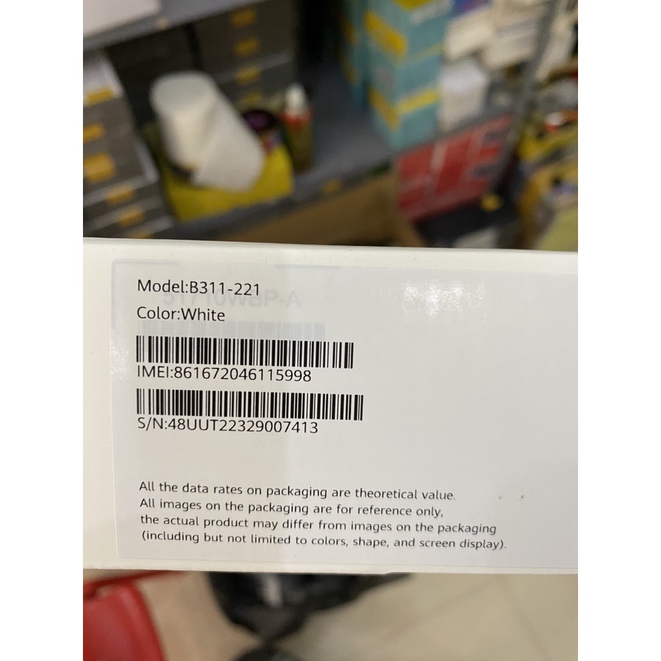 Thiết Bị Phát Wifi Huawei B311 -221 1 cổng lan Tốc Độ 4G 150Mbps chính hãng huawei