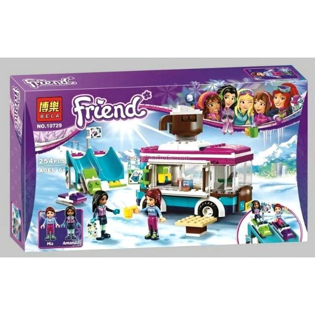 Lego friend 10729 lắp ghép tiệm cafe ở khu trượt tuyết của Mia