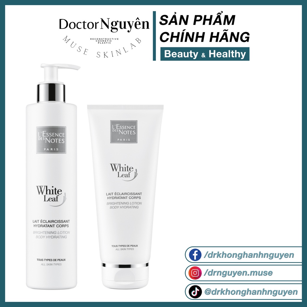 Sữa Dưỡng Thể Và Làm Sáng Da White Leaf Brightening Lotion Body Hydrating