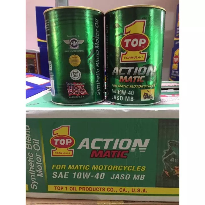 Dầu nhớt xe ga Top 1 Action Matic 10W40 0.8 lít MB SL