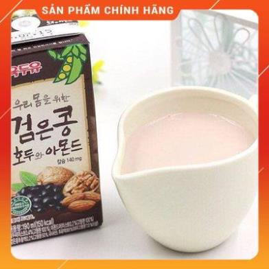 sữa hạt óc chó hạnh nhân đậu đen hàn quốc 190ml - bán lẻ giá sỉ