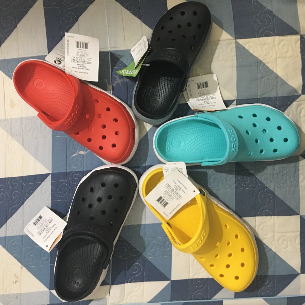 Dép cross , dép sục nam nữ crocs chính hãng full tag đế cao đi mưa cực xịn size từ 35 đến 44