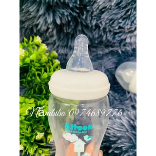 Bình sữa Attoon cổ hẹp 60ml/250ml ( tặng 1 núm sillicon siêu mềm)