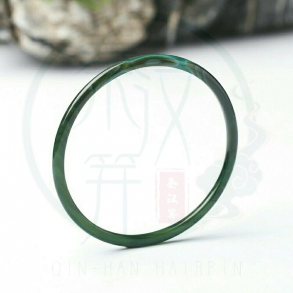 Vòng tay đá mã não xanh lá tự nhiên phong cách Brazil thời trang thanh lịc