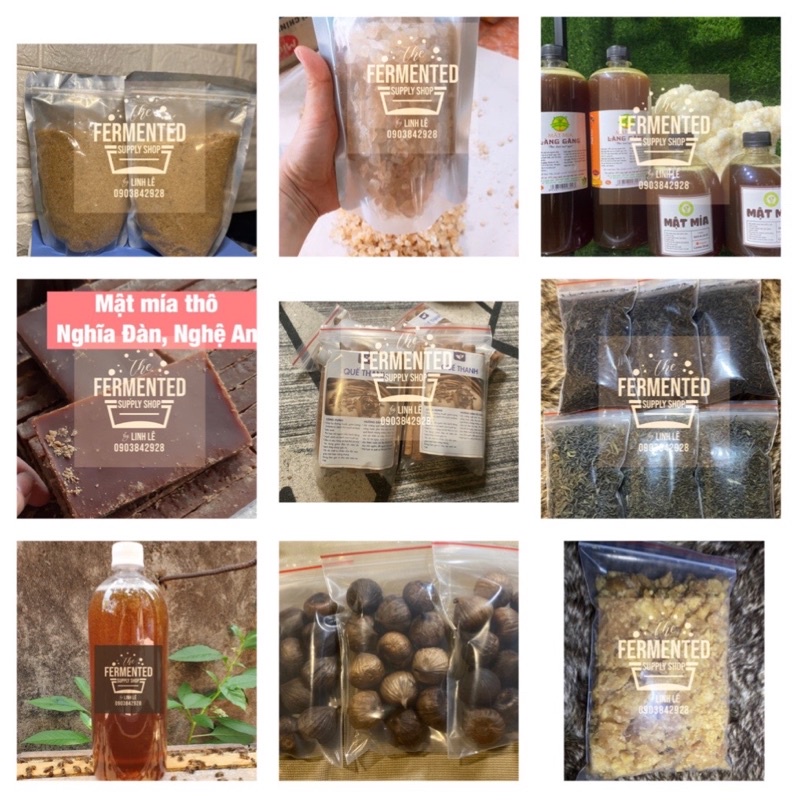 Nguyên liệu làm scoby kombucha,nấm nước dừa water kefir,milk kefir nấm men sữa chua