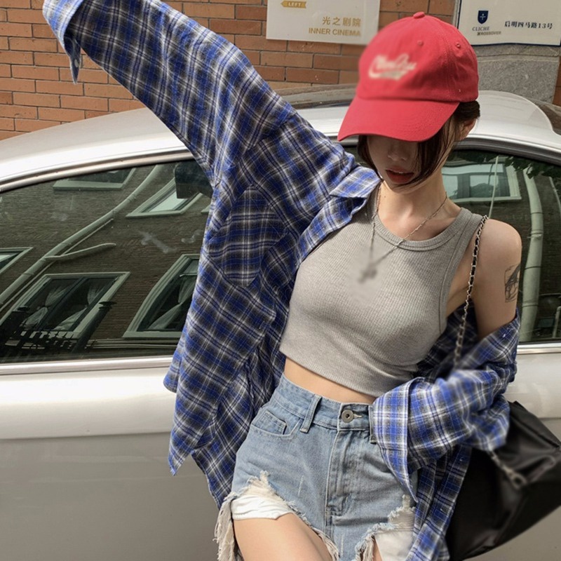Áo Tank Top Sát Nách Cổ Tròn Thiết Kế Ôm Sát Tôn Dáng