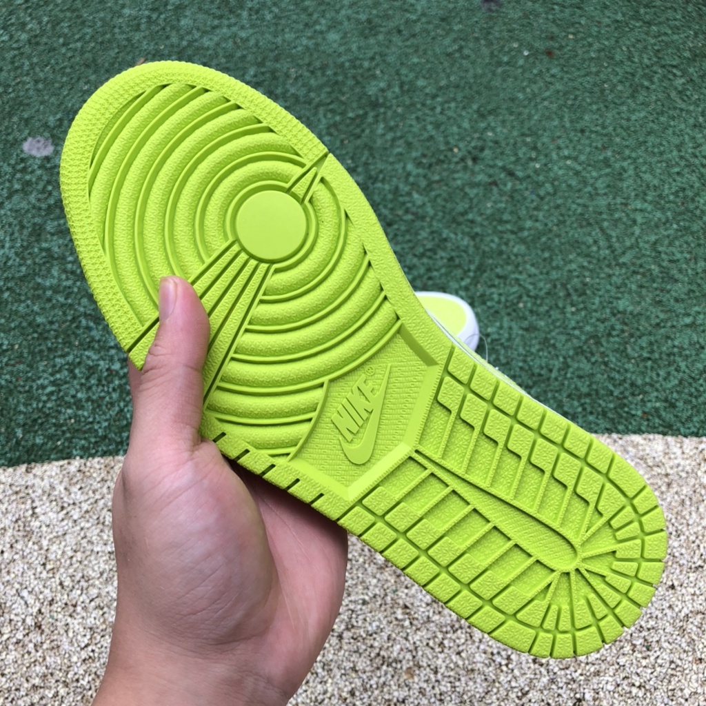 Giày Air Jordan 1 Mid " White Lime "