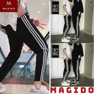 quần 3 sọc nữ 💚quần nữ -quần thể thao nữ phong cách unisex thời trang hàn quốc cực chất ,đi học cute MAGIDO -(ẢNH THẬT)