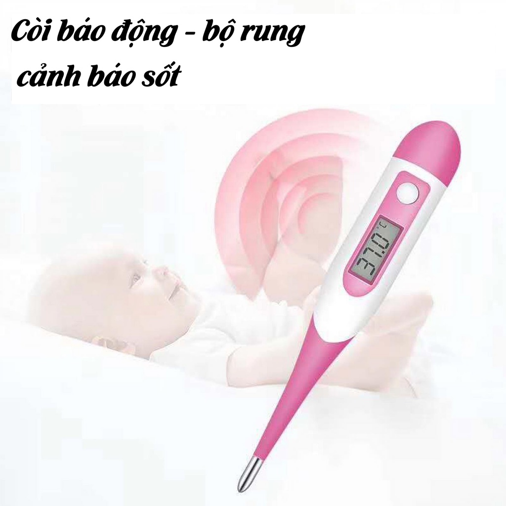 Nhiệt kế điện tử cho bé có độ chính xác cao Bearo-Nhiệt kế siêu tiện lợi dùng trong gia đình