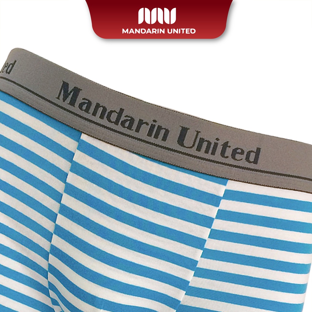 Quần lót nam MANDARIN UNITED sịp đùi họa tiết kẻ cotton cao cấp - MUCSD002