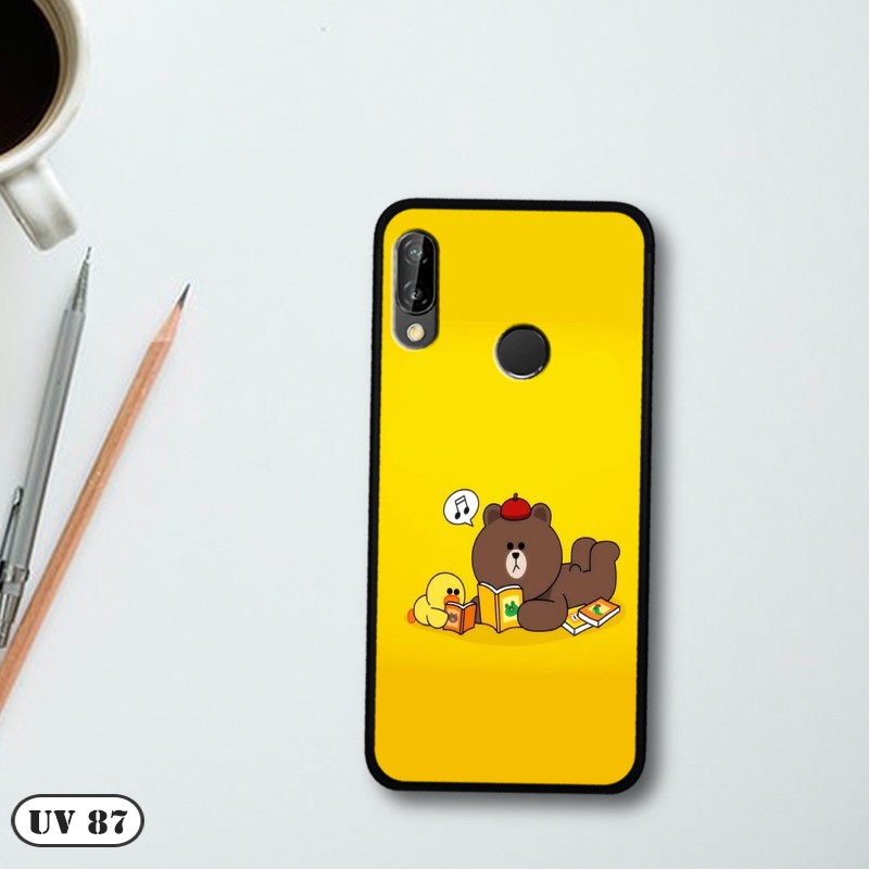 Ốp Huawei Nova 3e/ P20 Lite - lưng nhám viền dẻo ngộ nghĩnh